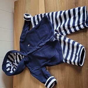 NWOTs Ralph Lauren Boys Blue and White Reversible Hoodie Pants Set Size …